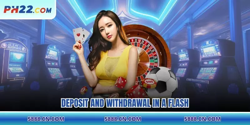 Deposit and withdrawal in a flash