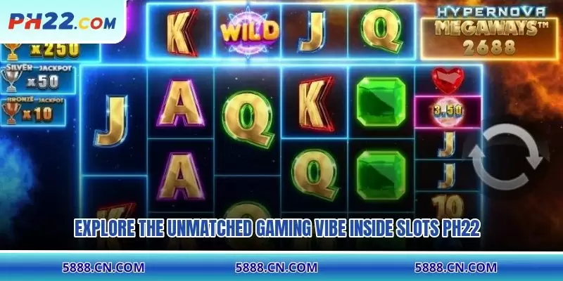 Explore the unmatched gaming vibe inside Slots PH22