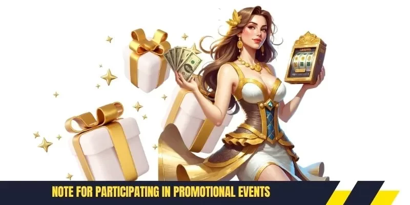 Note for participating in promotional events