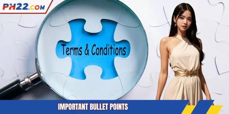 Important bullet points