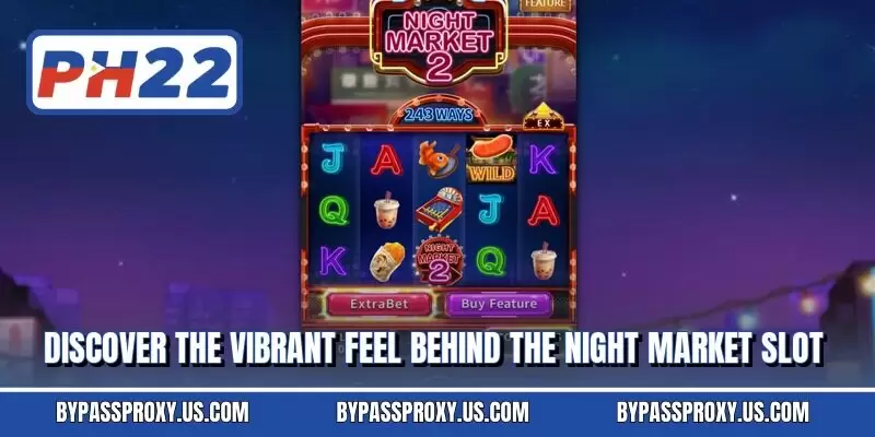 Discover the vibrant feel behind the Night Market slot